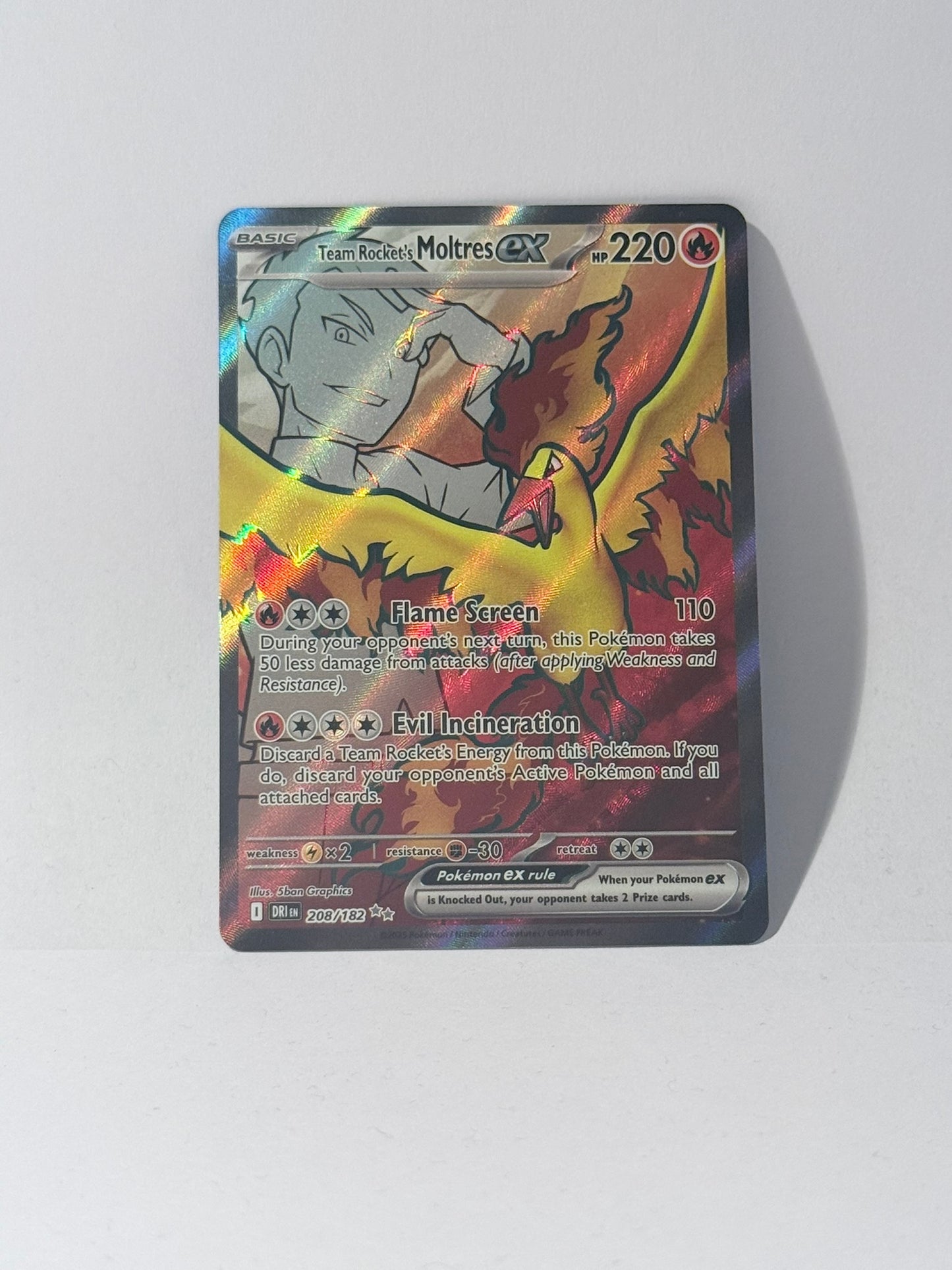 Team Rocket’s Moltres EX - Destined Rivals - DRI 208
