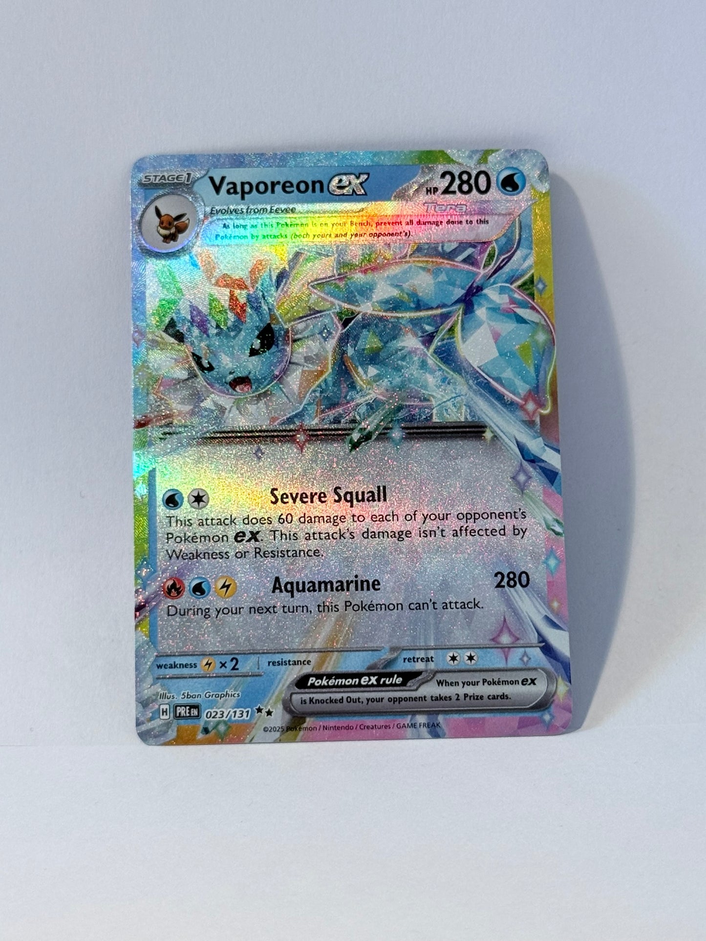 Vaporeon EX - Prismatic Evolutions - PRE 023